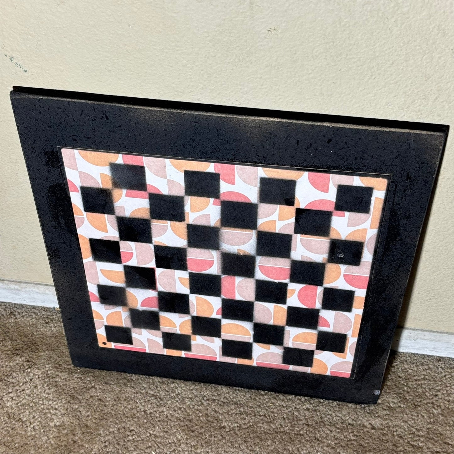 Peach Pink Simple Pattern - Large Scrapbook Chess Board