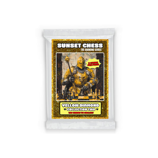 Yellow Diamond Part 2 - Sunset Chess Scrapbook Card Pack