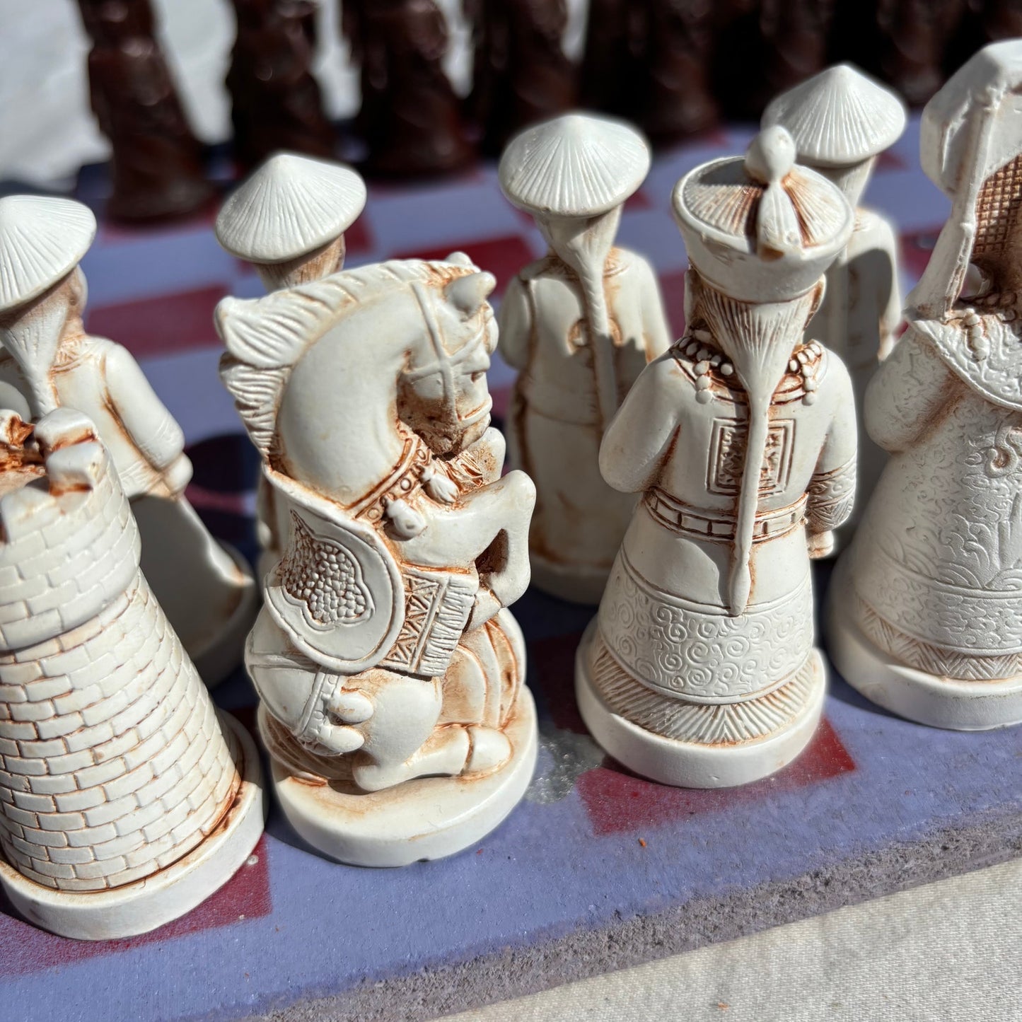 Purple & Red - Chinese Edition Chess Set