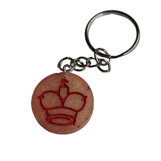 King's Red Lining - Handmade Resin Keychain - Flat Edition