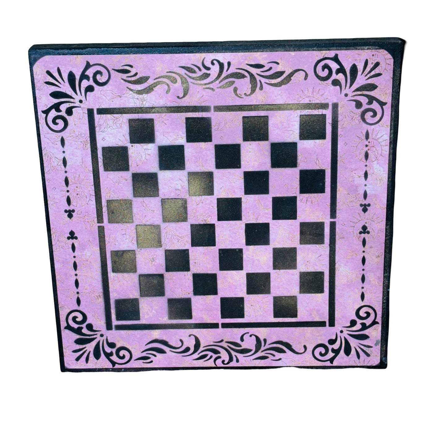 Splendid Pink - Scrapbook Chess Board