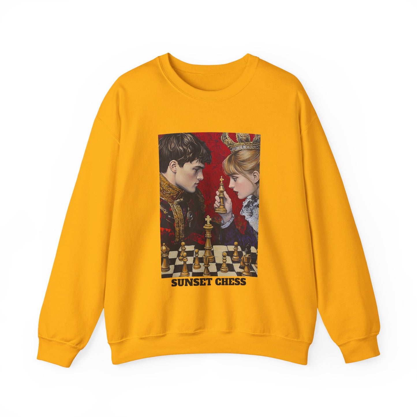 Royal Children - Yellow Gold Chess Crewneck Sweater