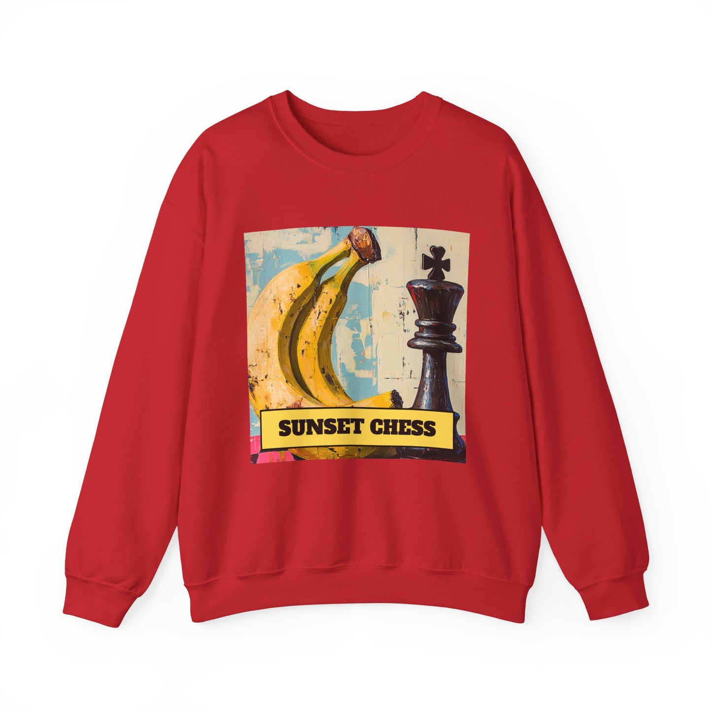 Banana Chess - Red Chess Crewneck Sweater