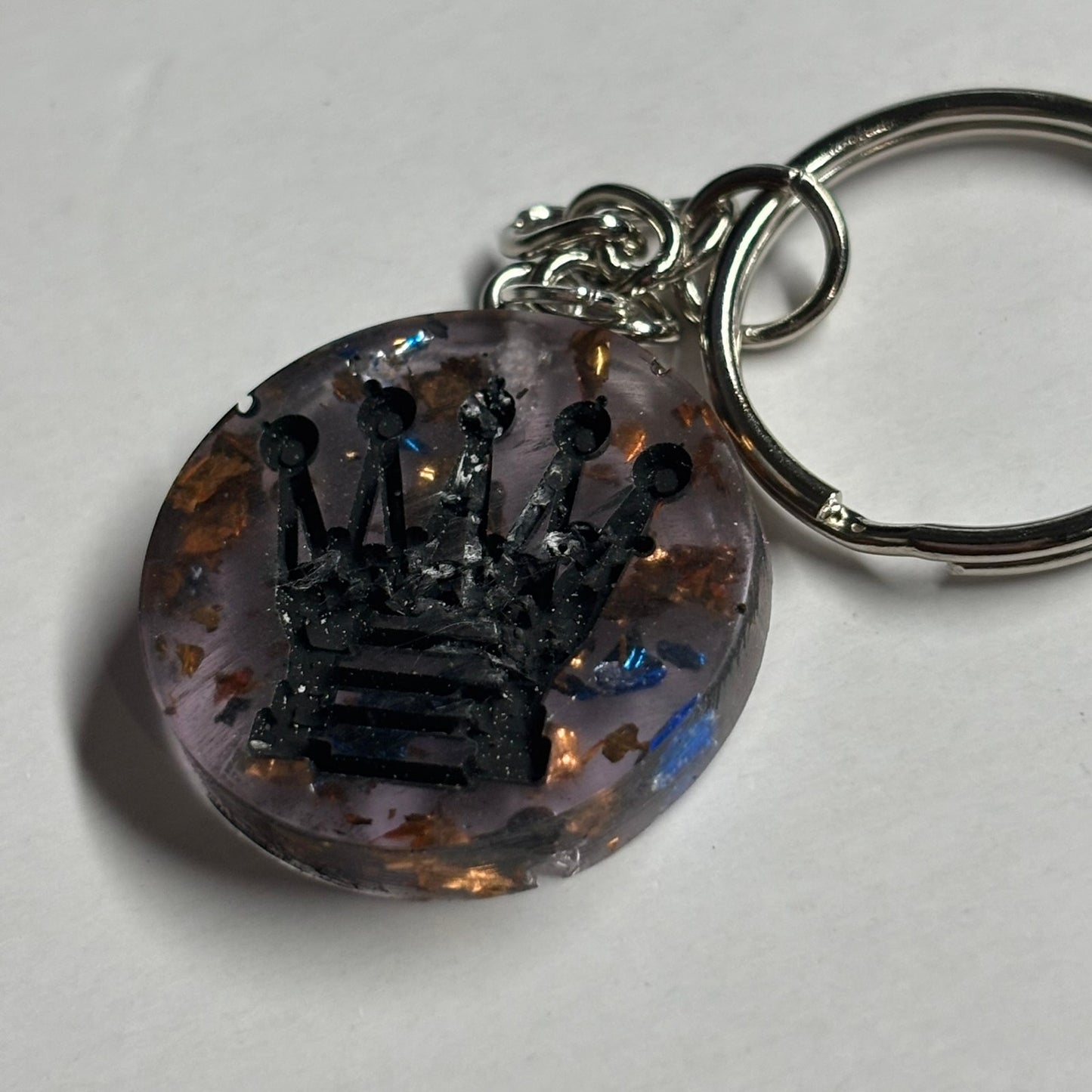 Royal Dark Queen - Handmade Resin Keychain