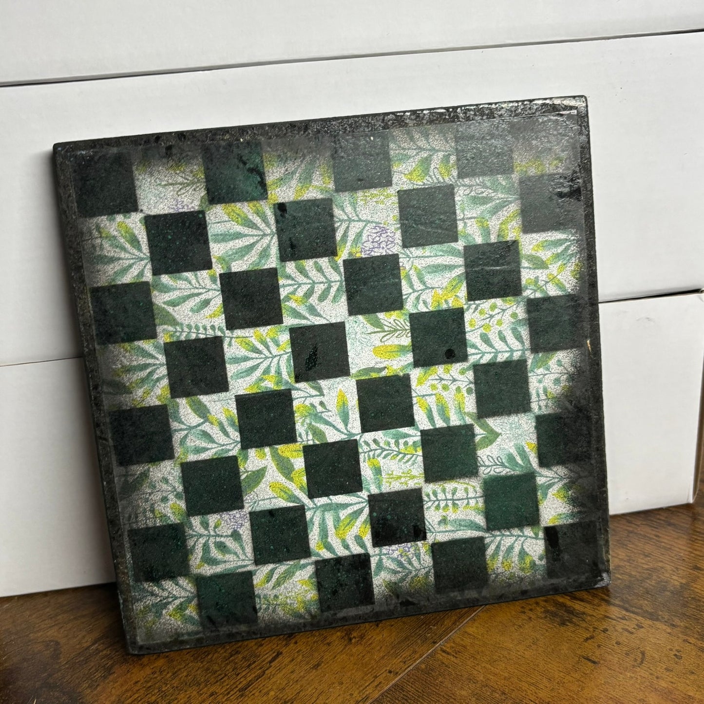 Green Chrome - Painted Double Sided Chess Board