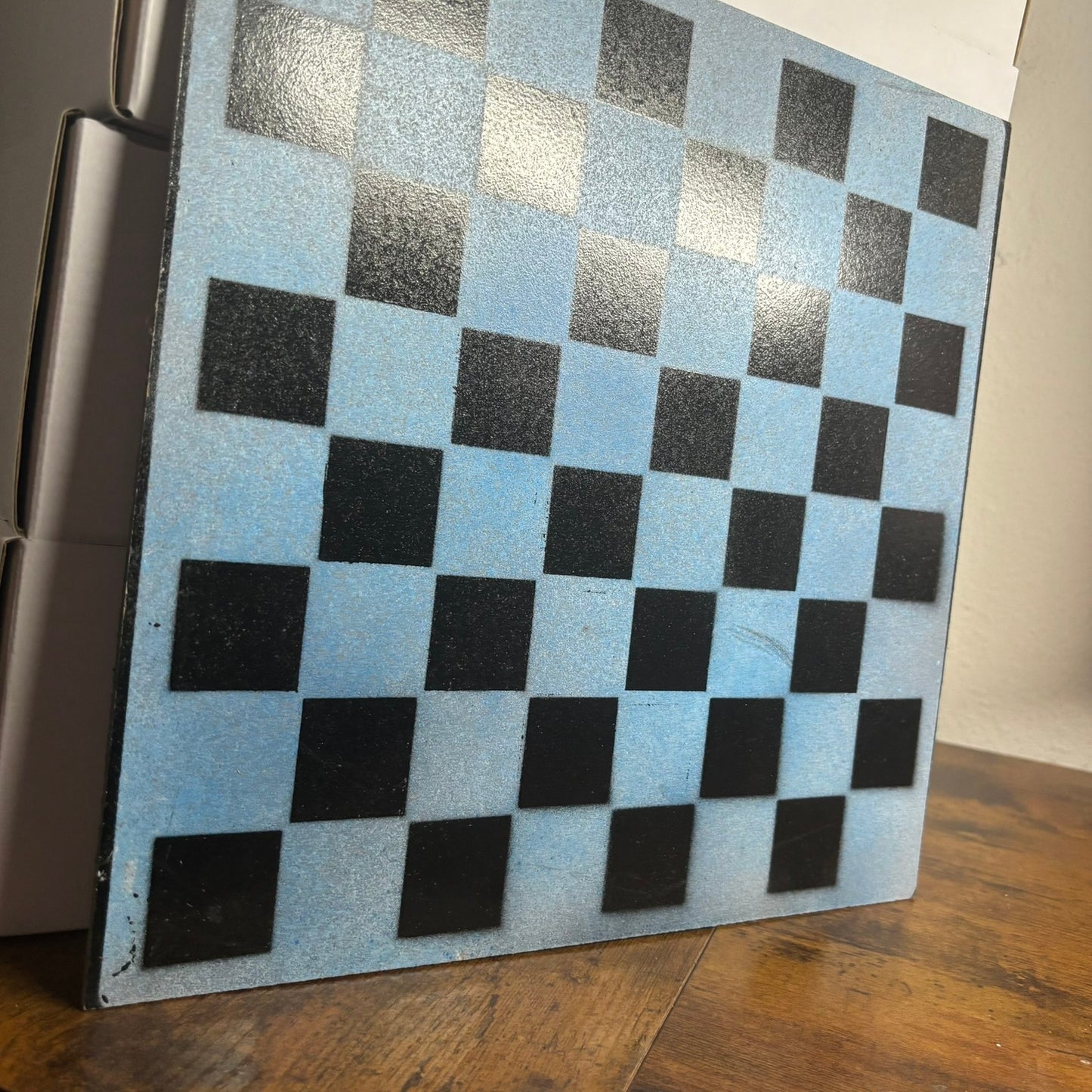 Blue Sky - Painted Chess Board