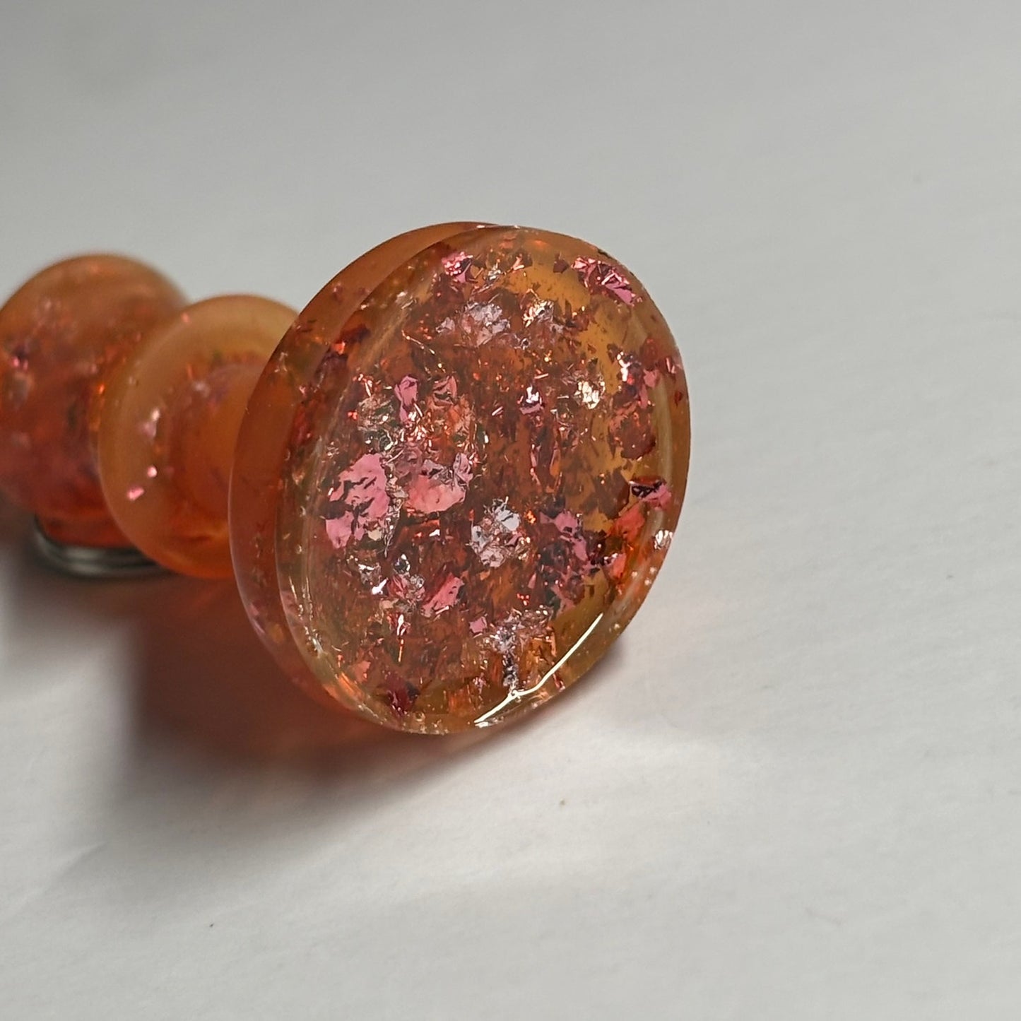 Orange  King - Handmade Resin Keychain