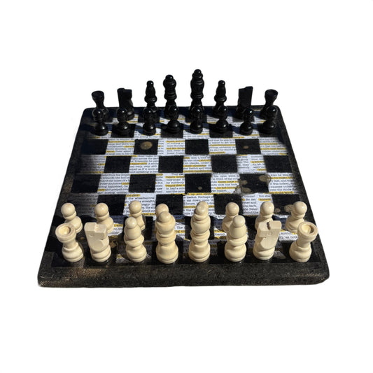 Study Book - Scrapbook Chess Set