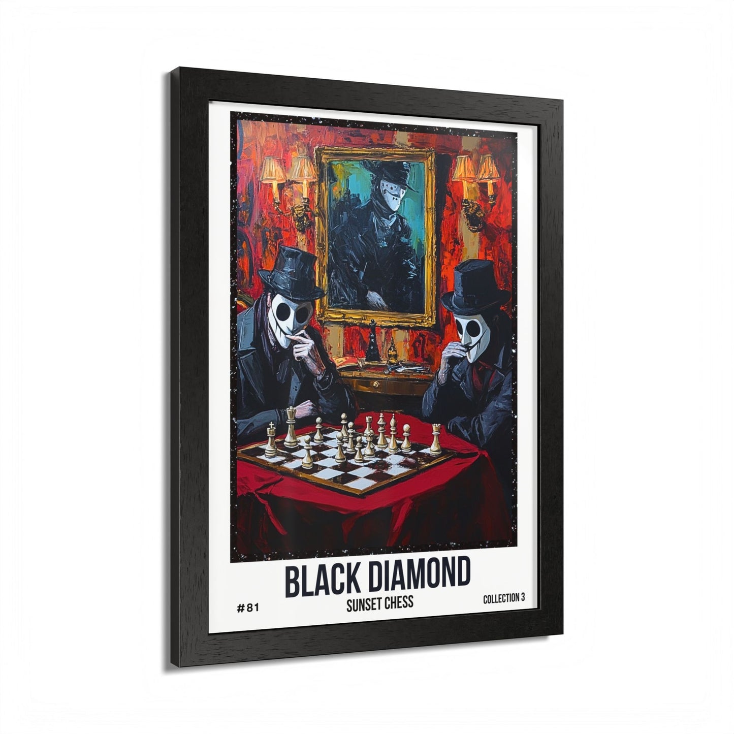 Black Diamond - Collection 3 Card #81 - Sunset Card Poster Framed 12"x16"