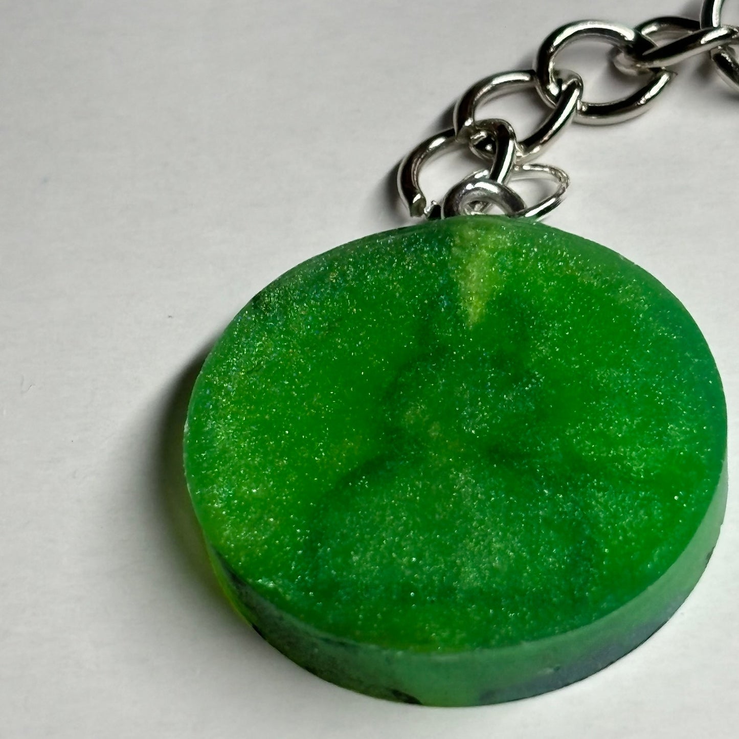 Dark Green Pawn - Handmade Resin Keychain