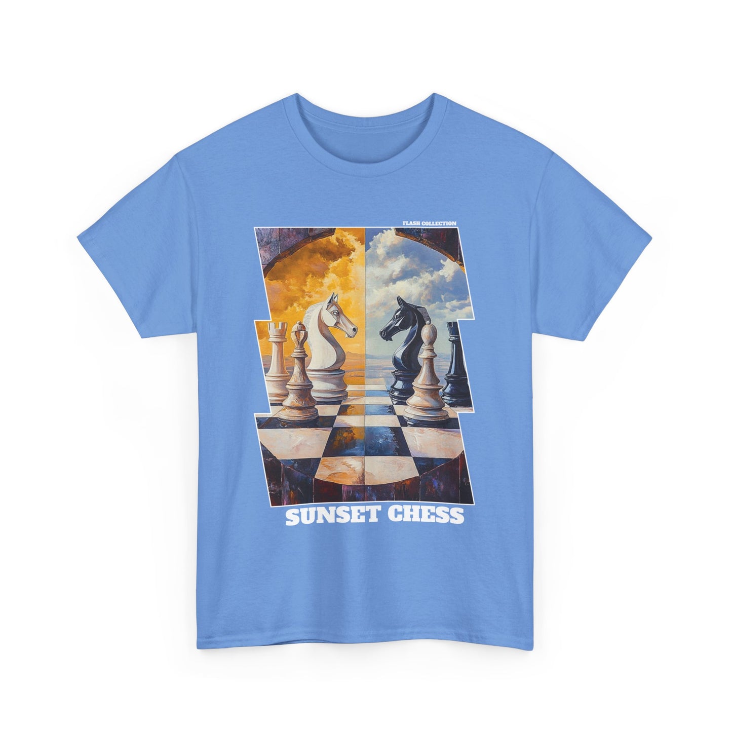 Hot & Cold - Carolina Blue Chess T Shirt