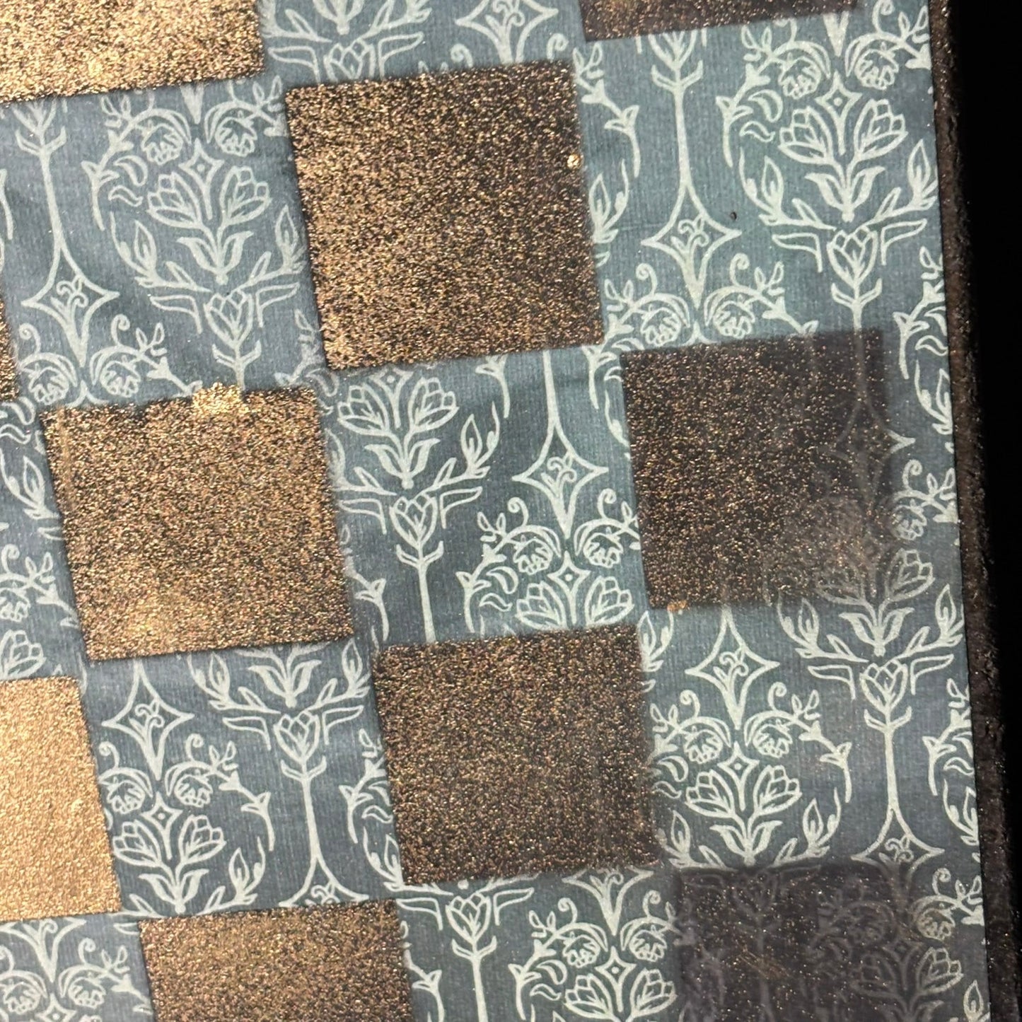 Vintage Green - Scrapbook Chess Board