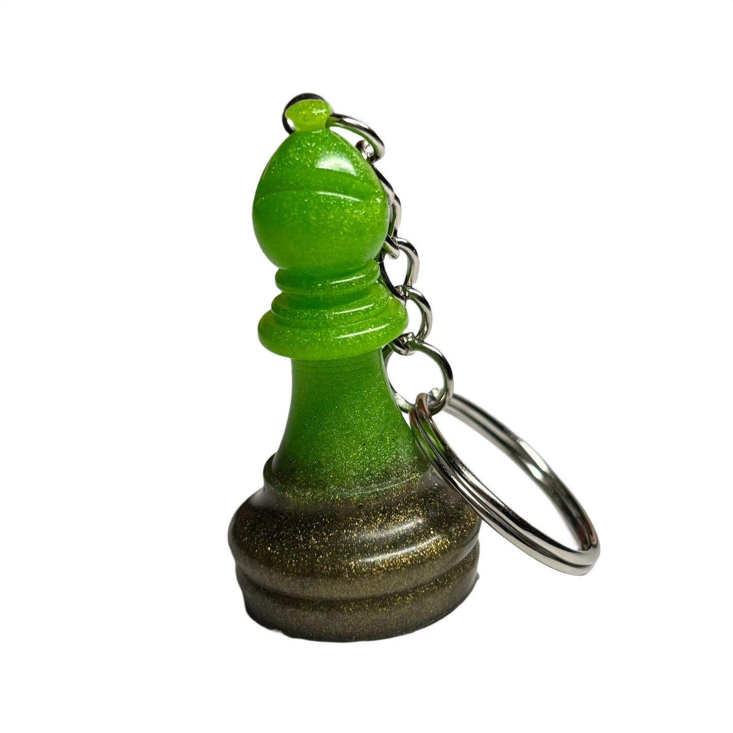 Green Vintage Bishop - Handmade Resin Keychain
