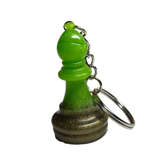 Green Vintage Bishop - Handmade Resin Keychain