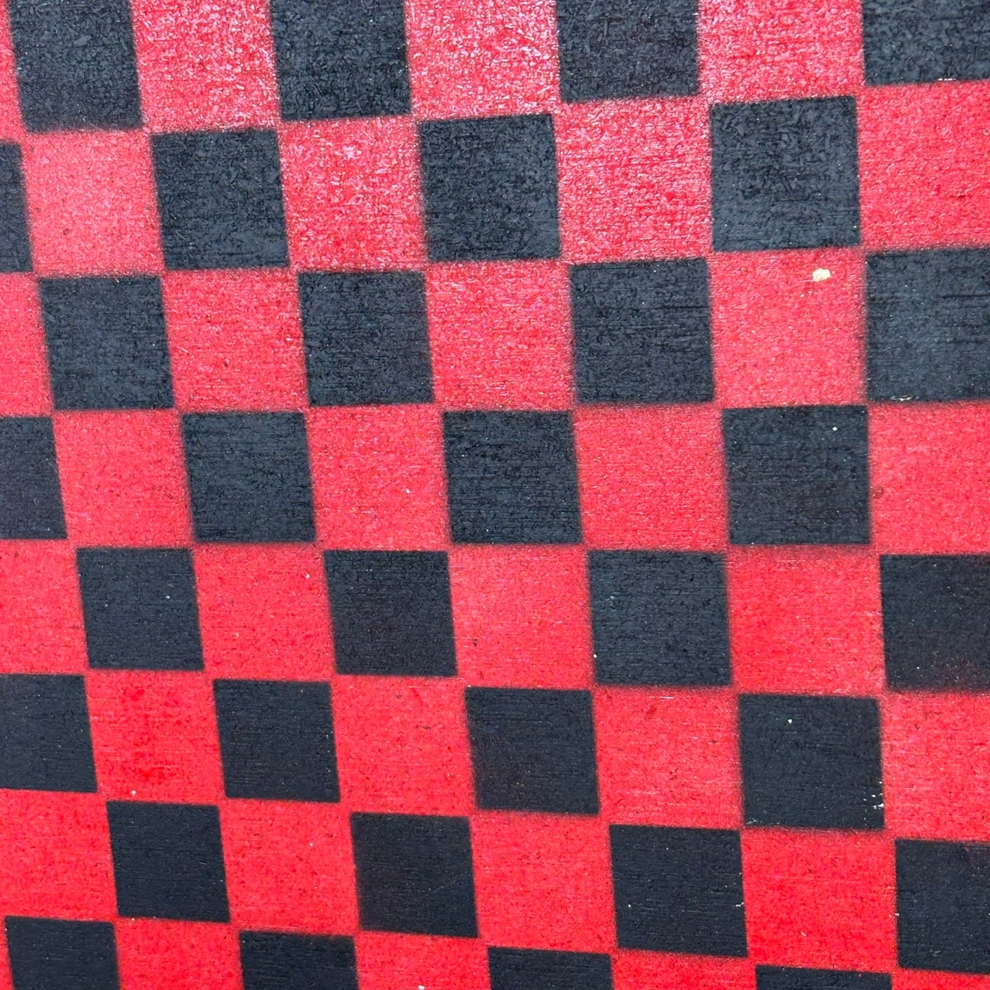 Red & Black - Painted Chess Board