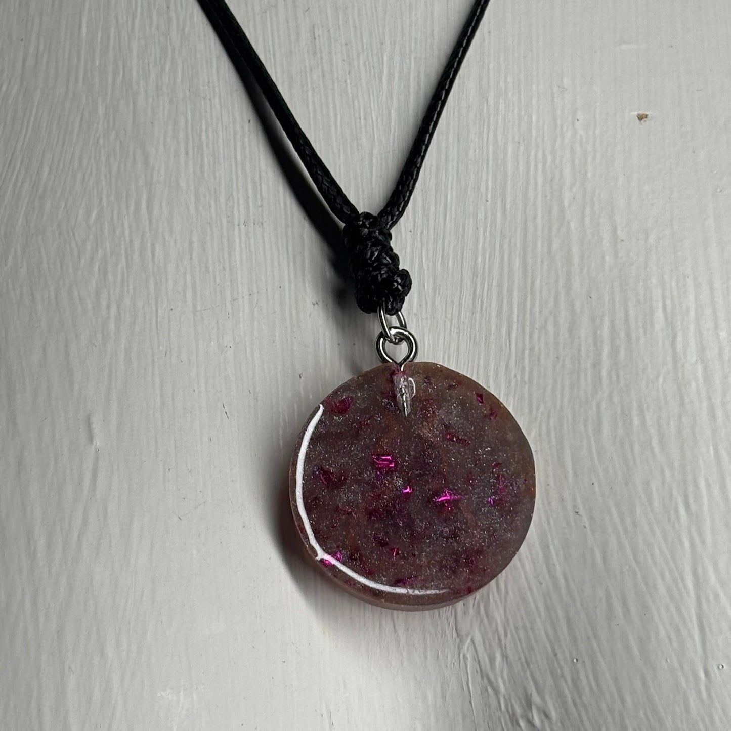 Purple Pawn - Handmade Resin Chess Necklace