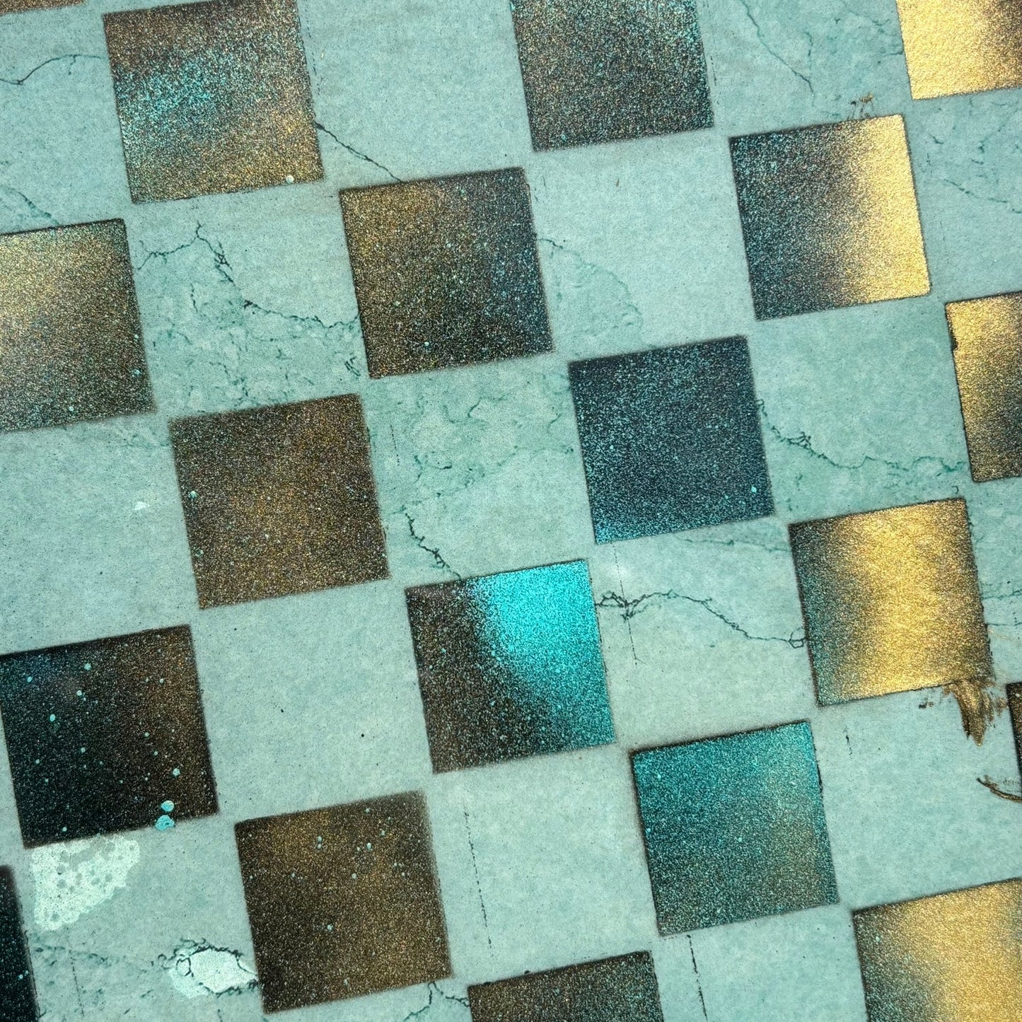 Royal Green - Resin Coated Chess Board