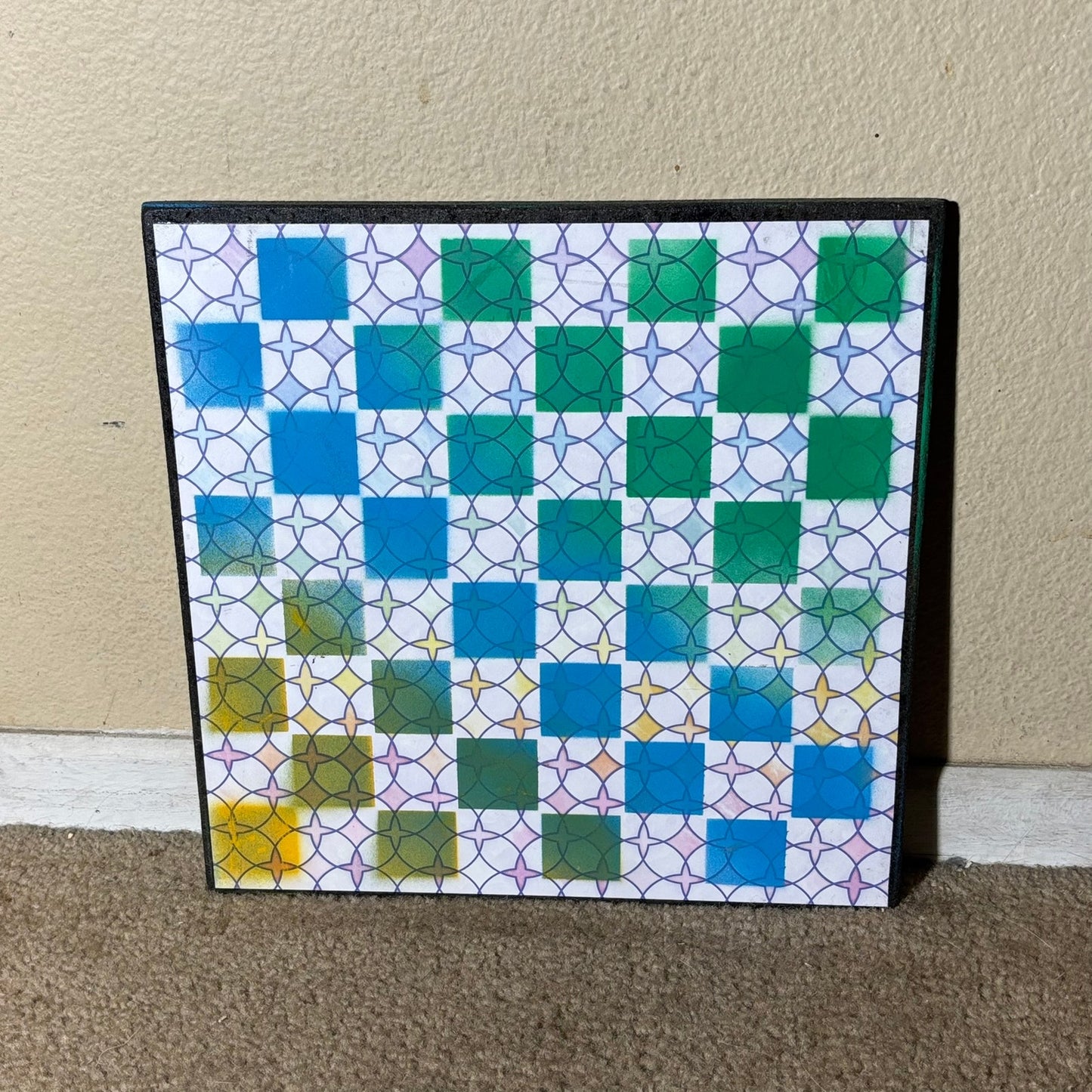 Sunset Sky Blue - Scrapbook Chess Board