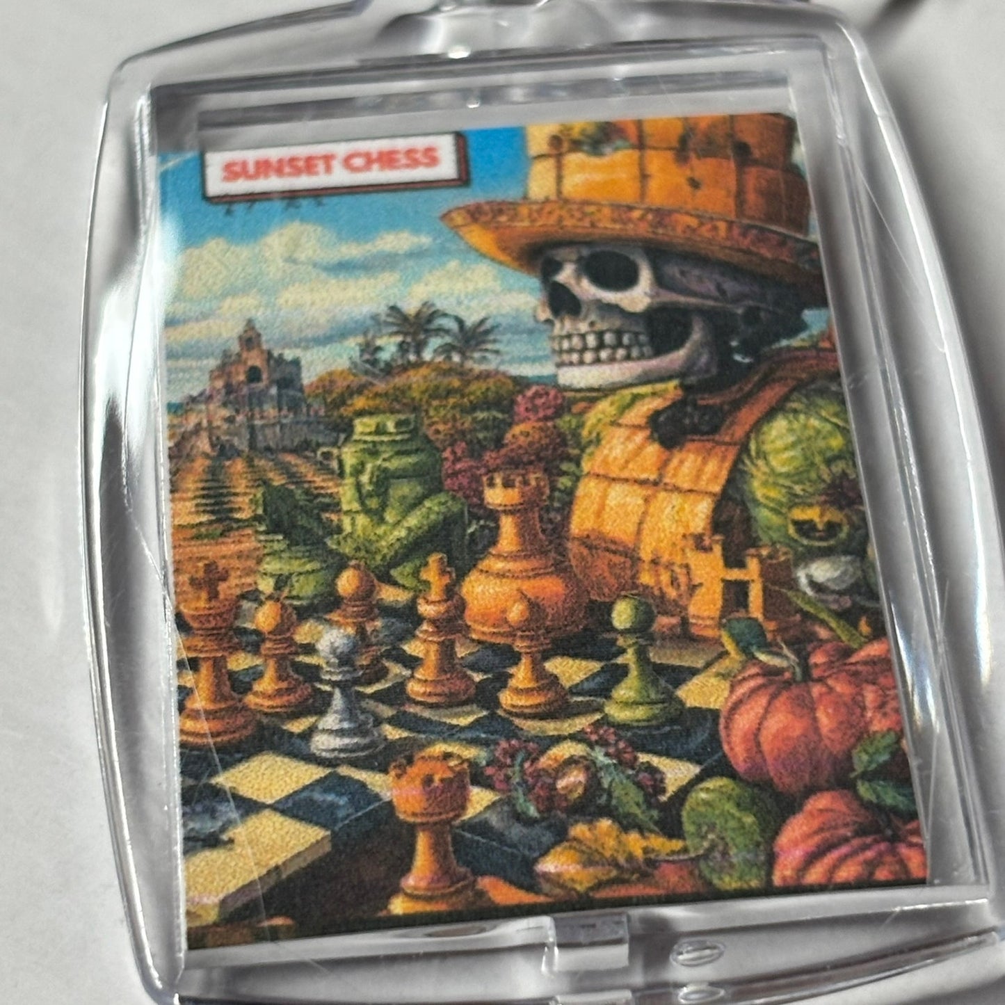 The Farmer - Chess  Photo Keychain