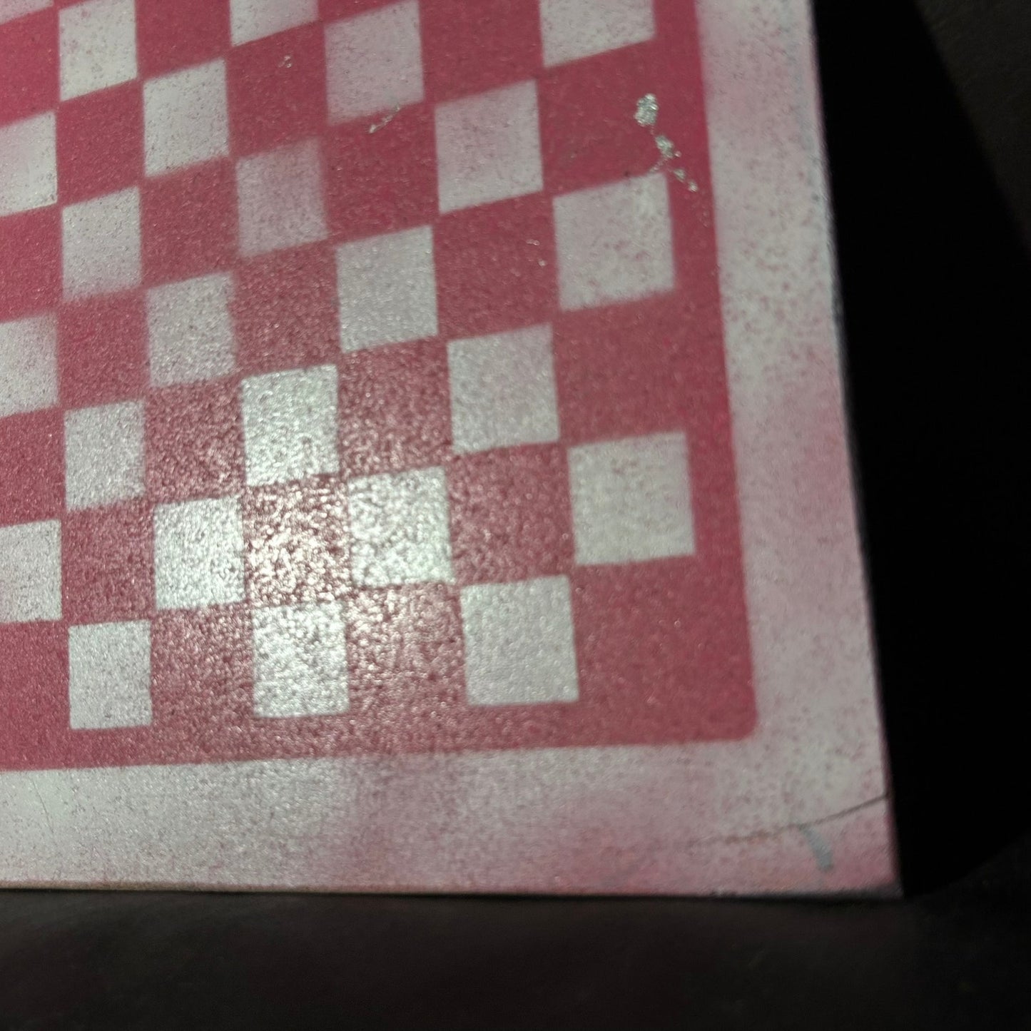Pink & White - Painted Chess Board