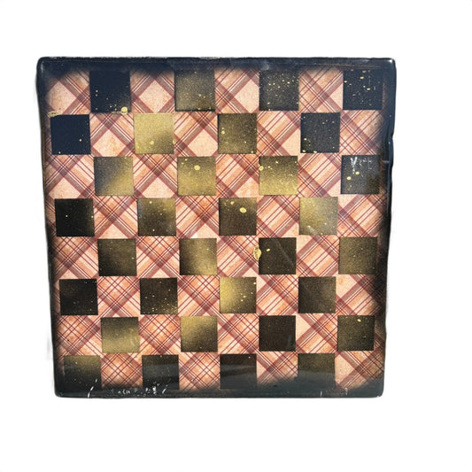 Vintage Gold - Resin Coated Chess Board