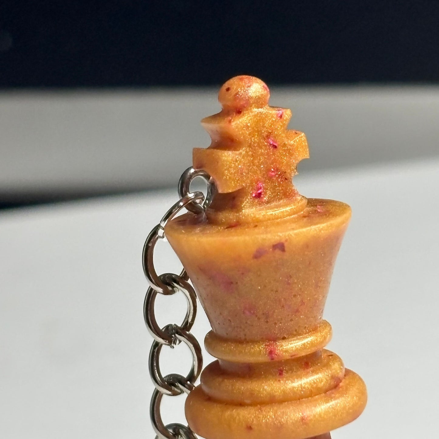 Royal Orange King - Handmade Resin Keychain