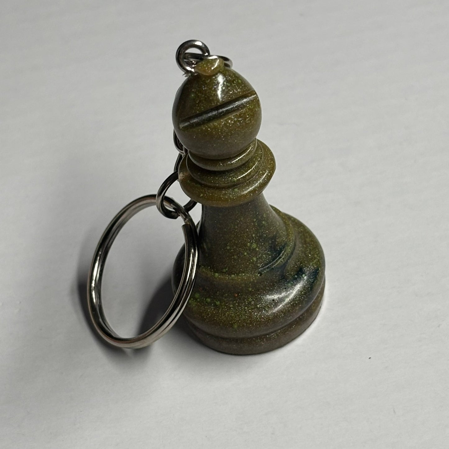 Dirty Brown Bishop - Handmade Resin Keychain