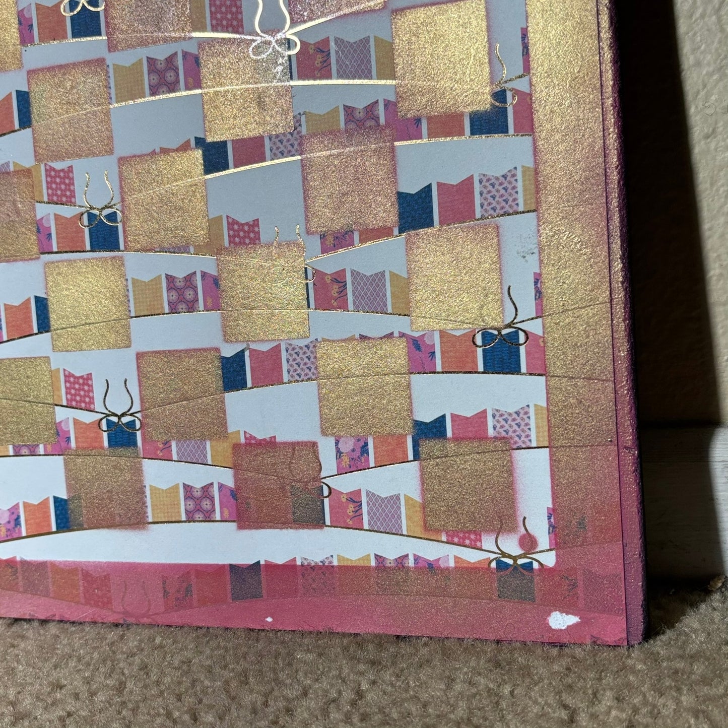 Golden Pink - Scrapbook Chess Board