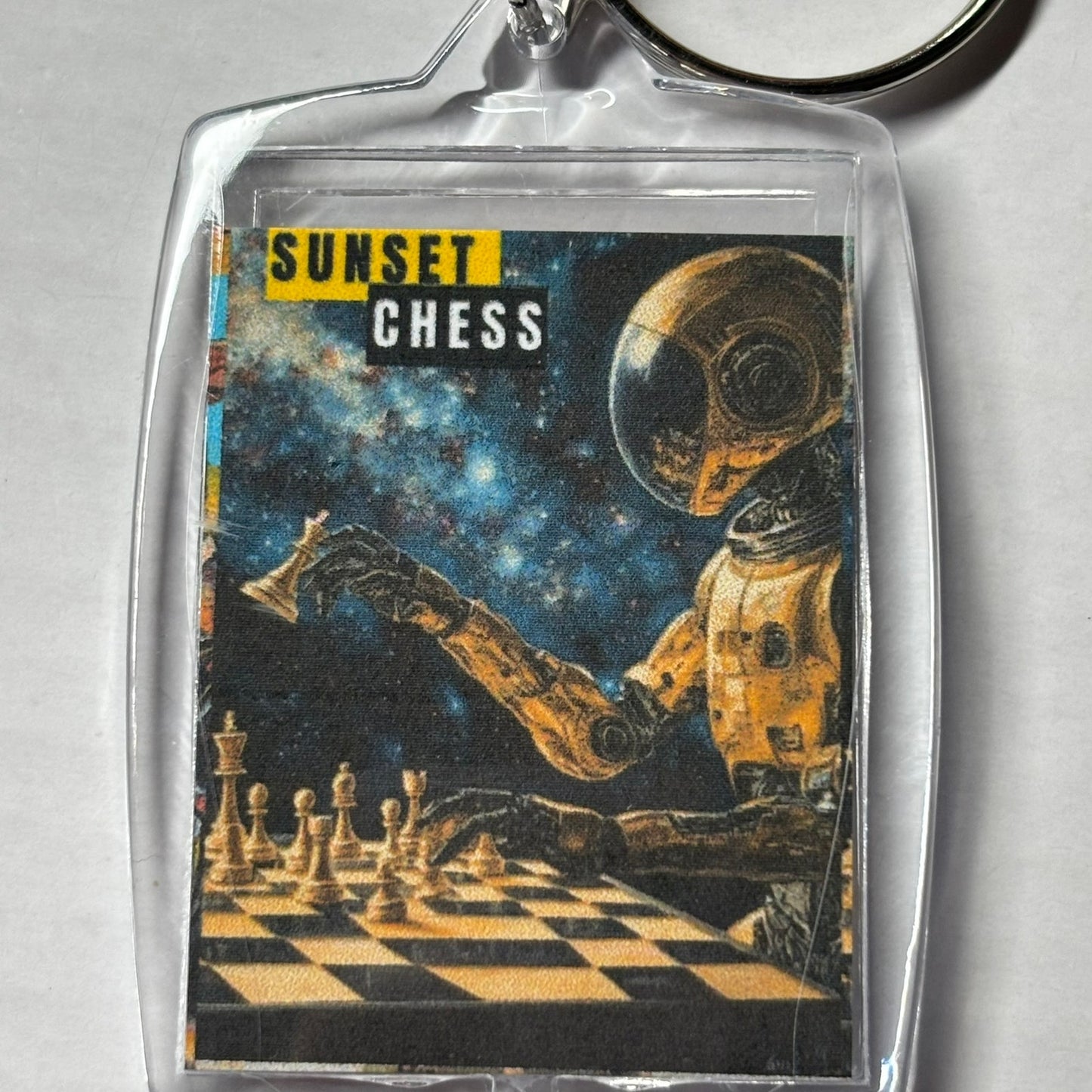 Space Touch - Chess  Photo Keychain
