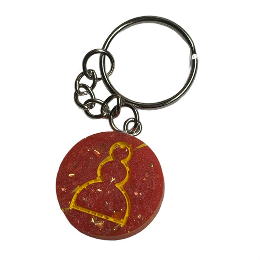 Supreme Red Pawn - Handmade Resin Keychain - Flat Edition