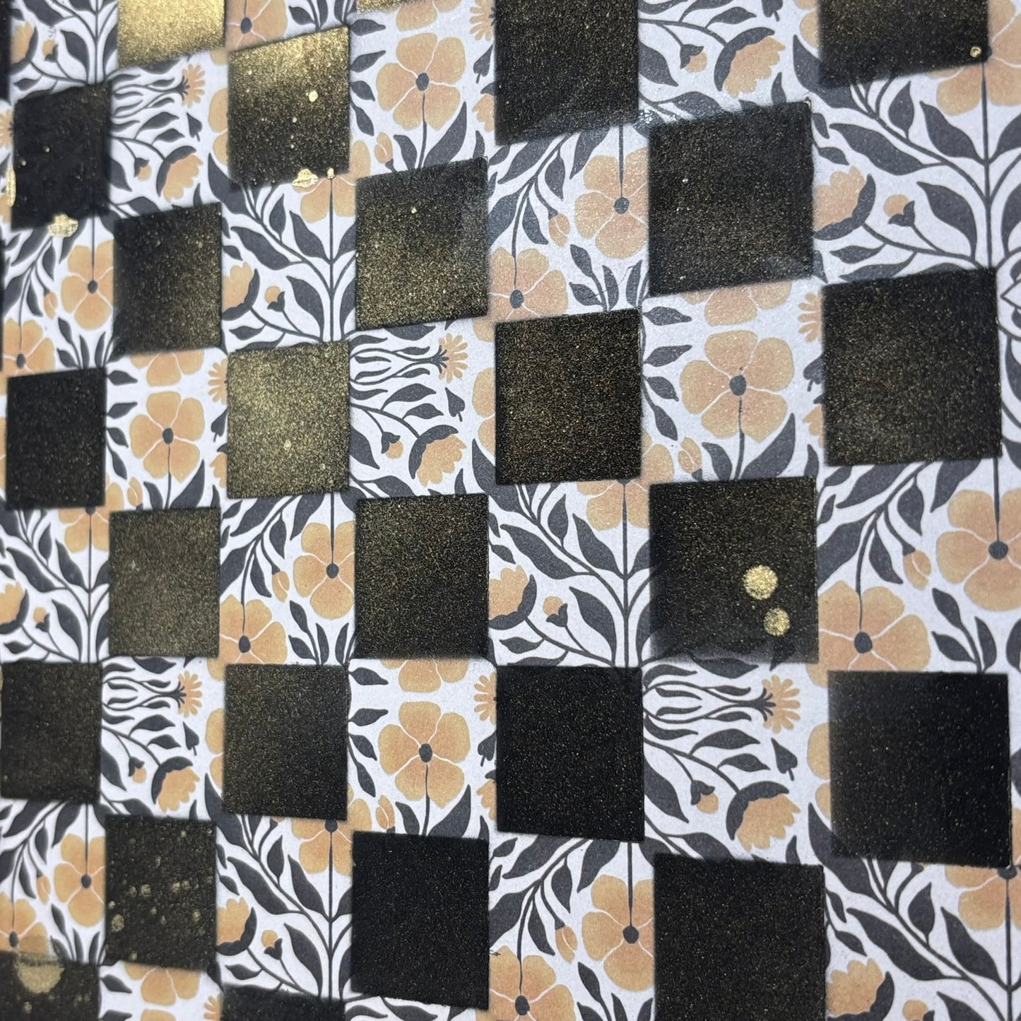 Golden Yellow - Scrapbook Chess Board