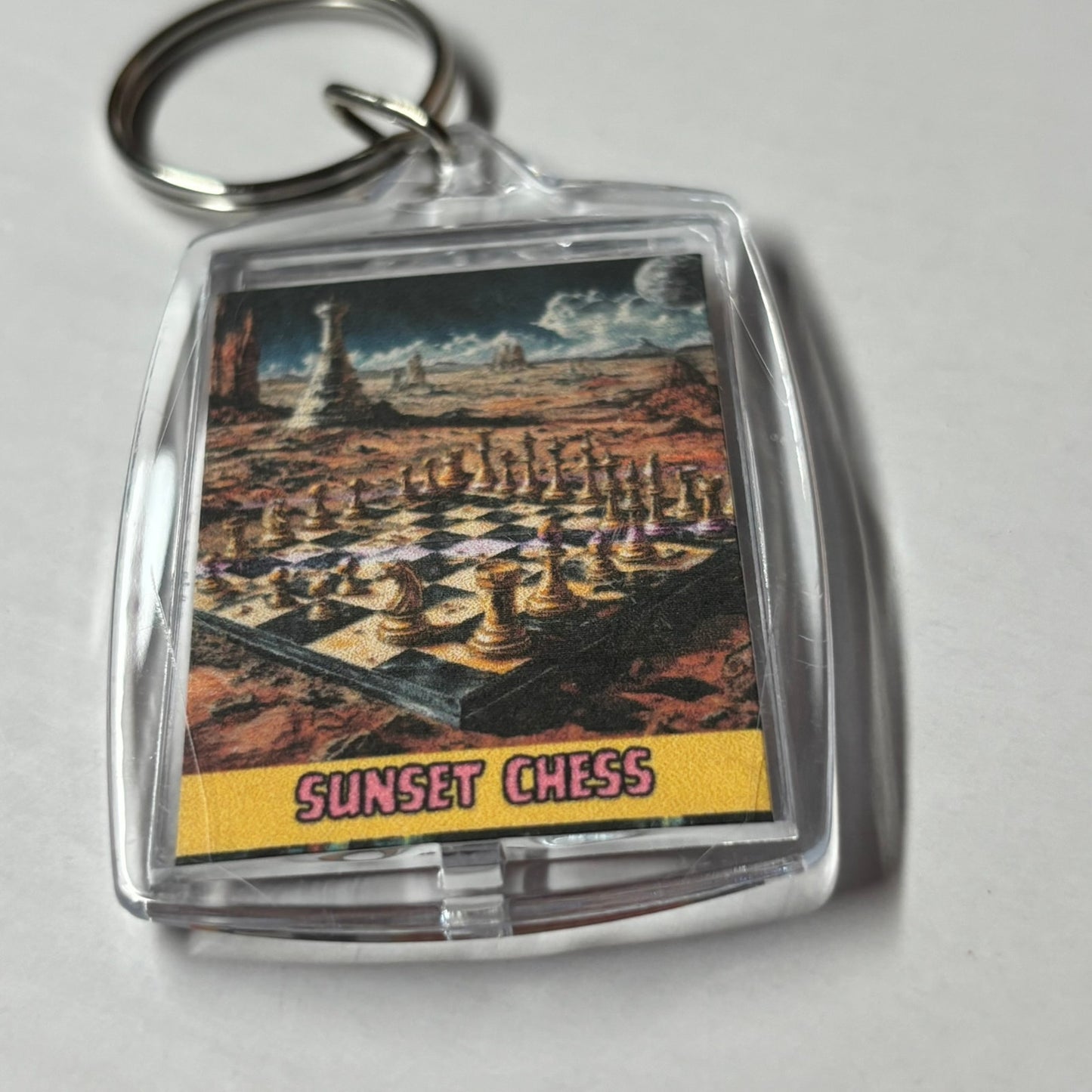 Board On Mars - Chess  Photo Keychain