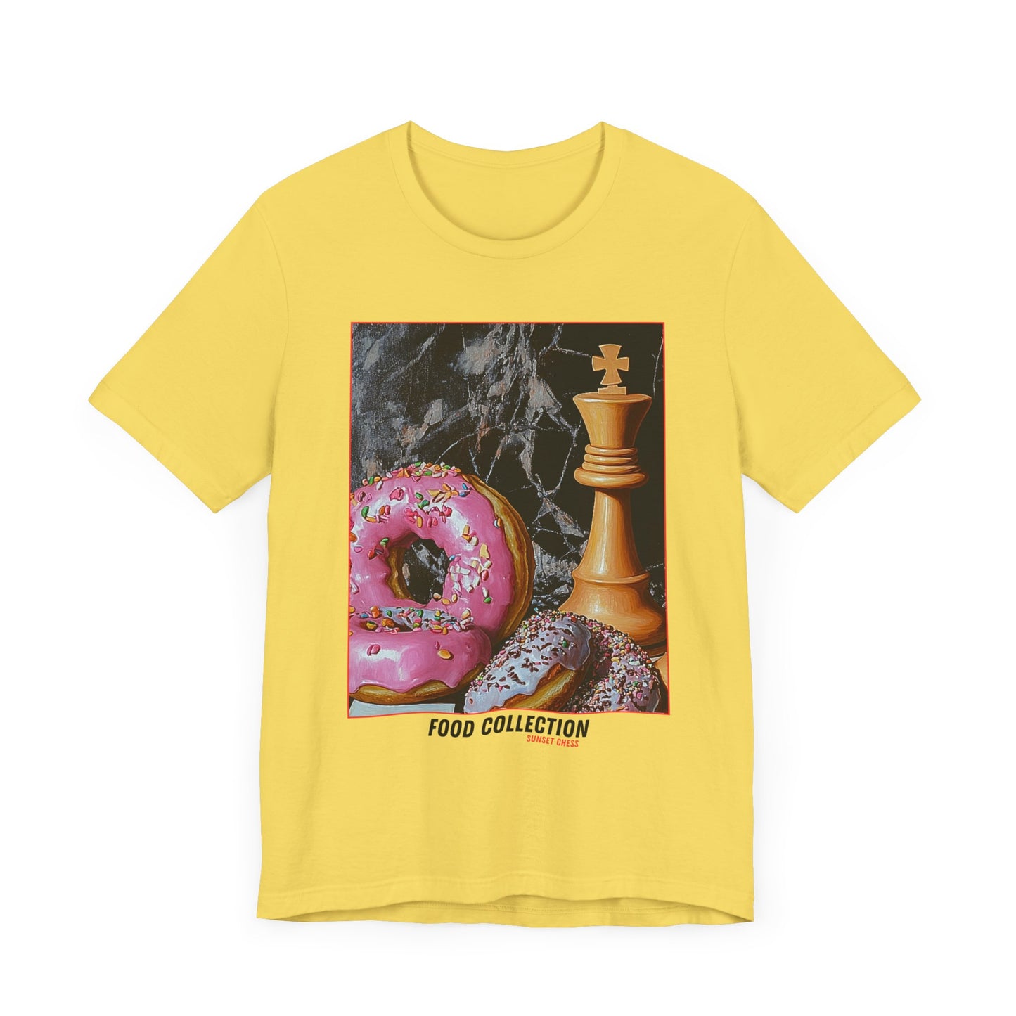 Donuts & Chess - Yellow Chess T Shirt