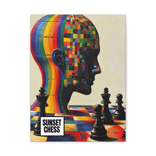 Colorful Minds - Canvas Chess Print 12"x16"