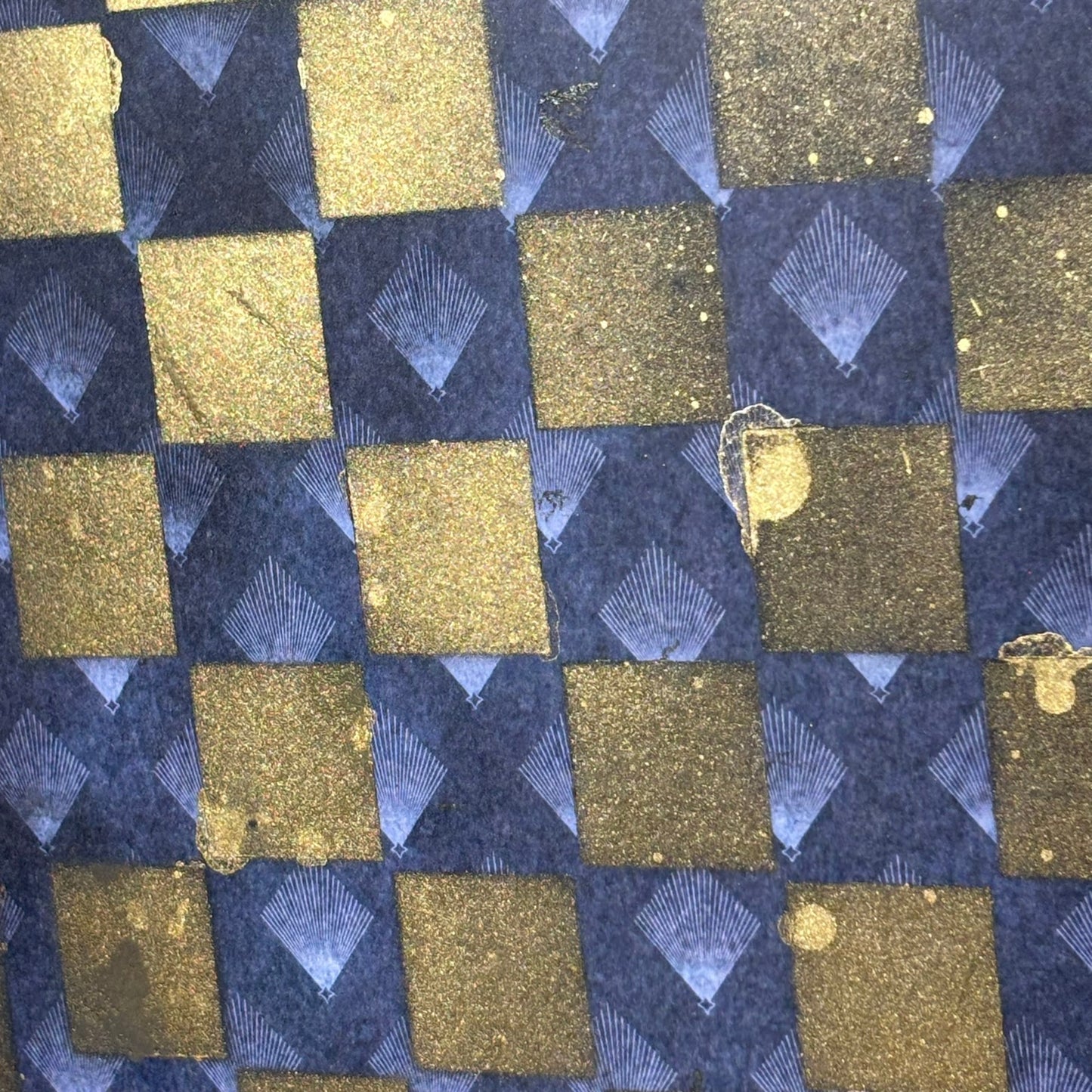 Golden Dark Blue - Scrapbook Chess Board
