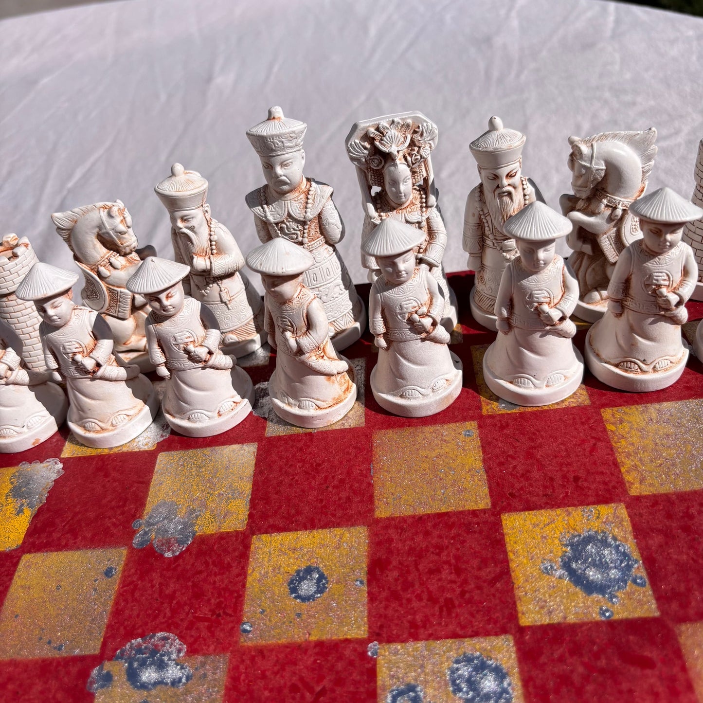 Spartan Yellow & Red - Chinese Edition Chess Set