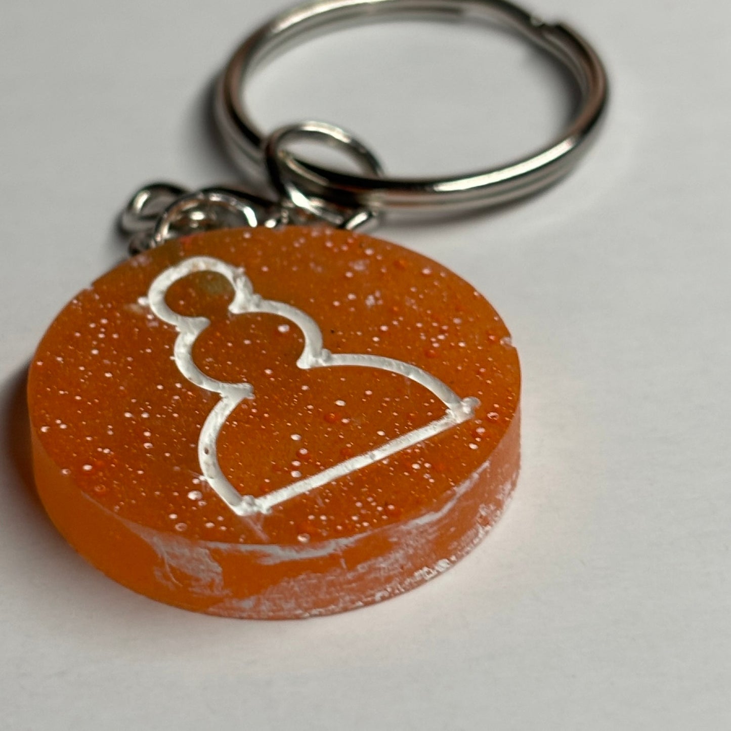 Orange Pawn - Handmade Resin Keychain
