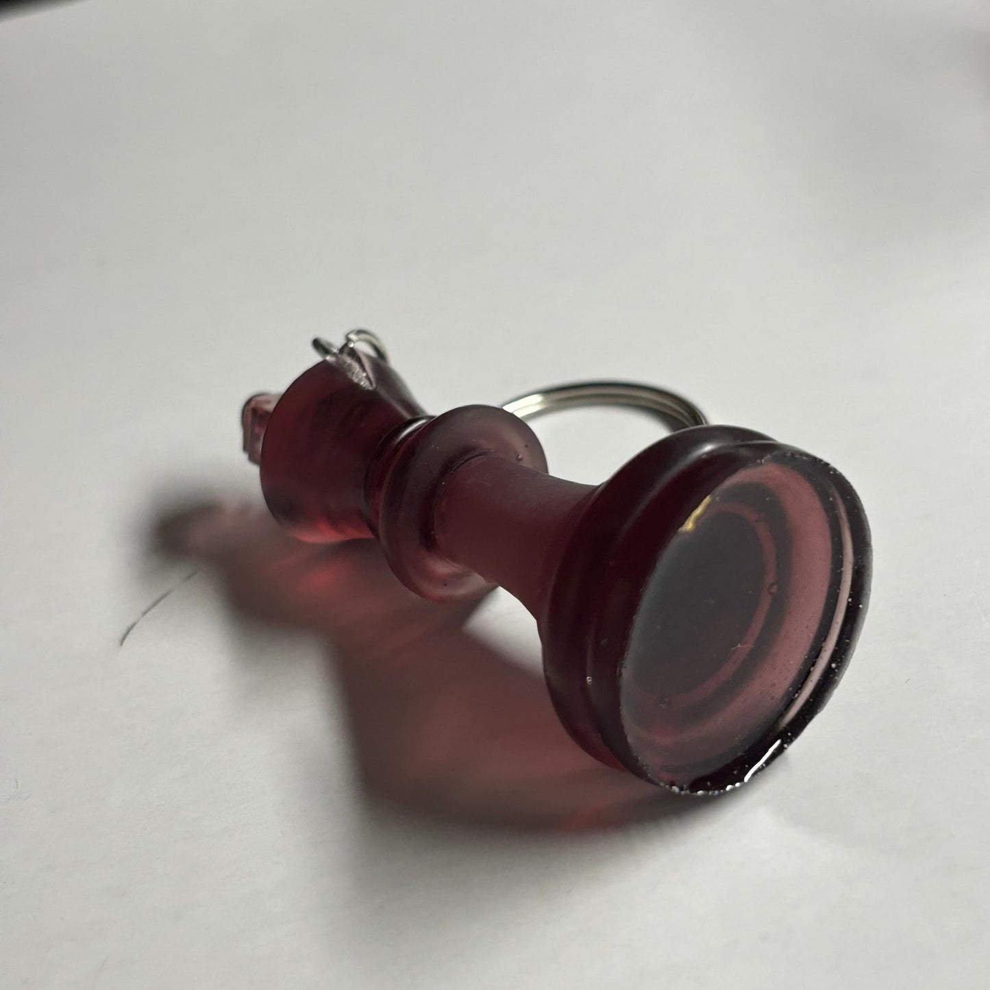 Violet Red King - Handmade Resin Keychain