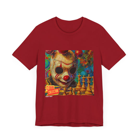 Mystic Clown - Canvas Red Chess T Shirt