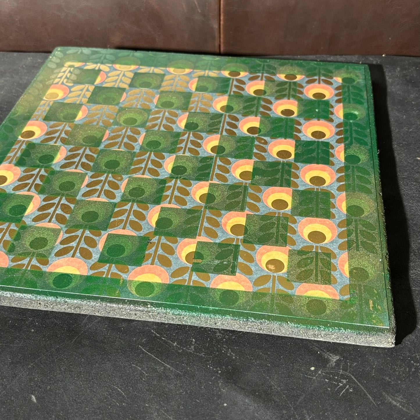 Emerald Green - Scrapbook Chess Board