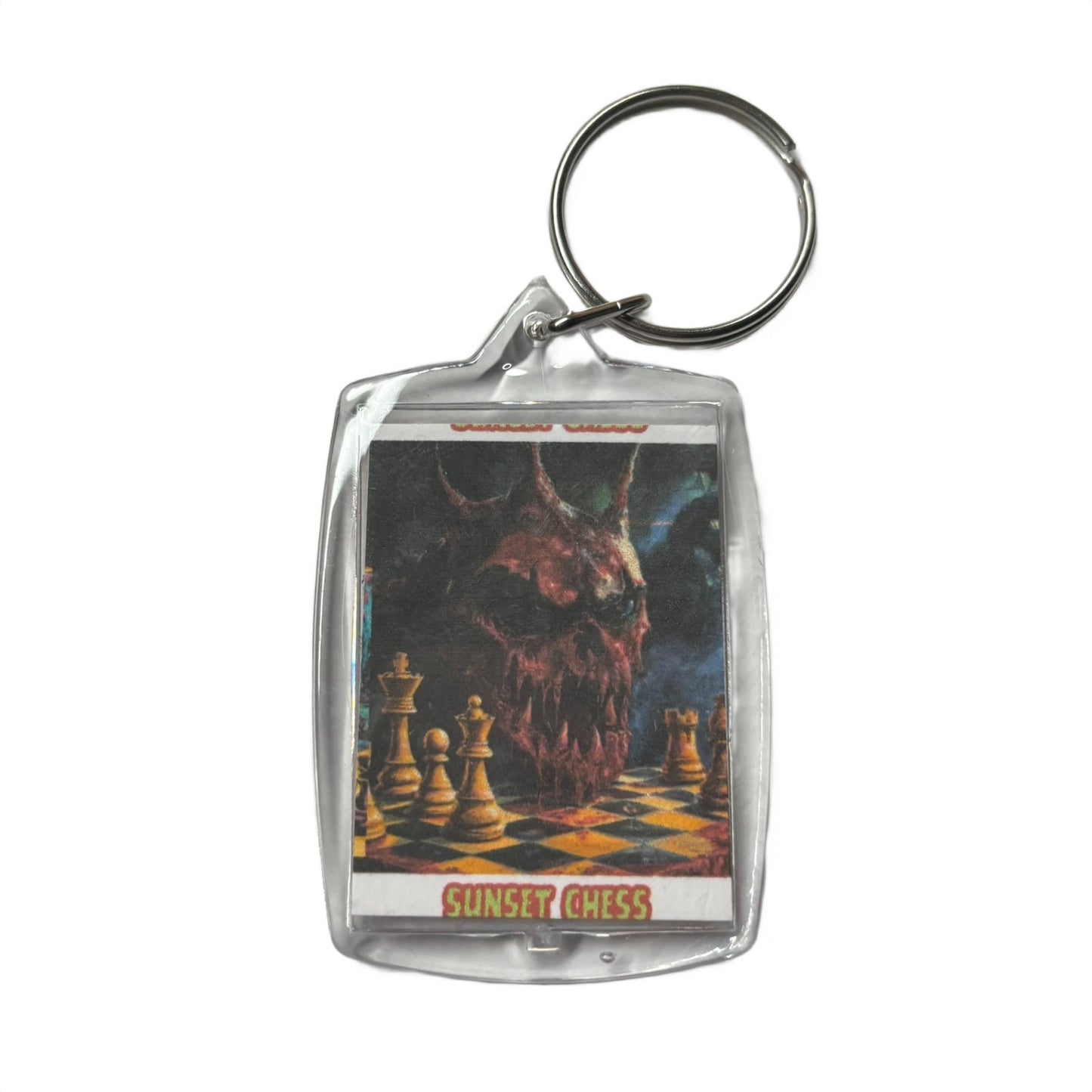 Scary Face - Chess  Photo Keychain