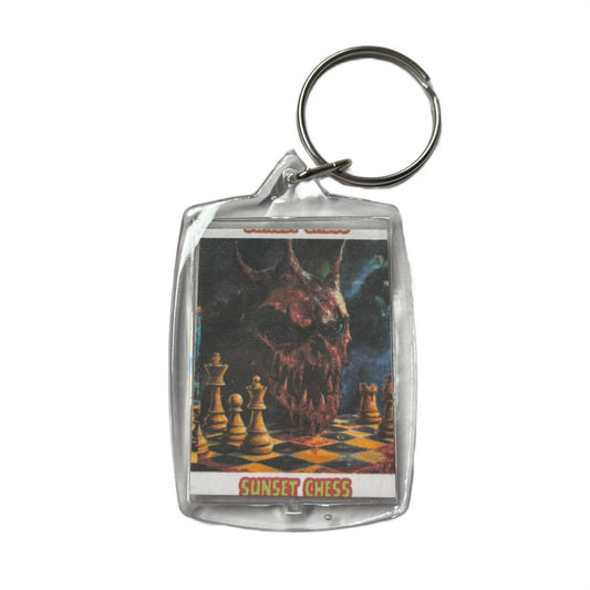 Scary Face - Chess  Photo Keychain