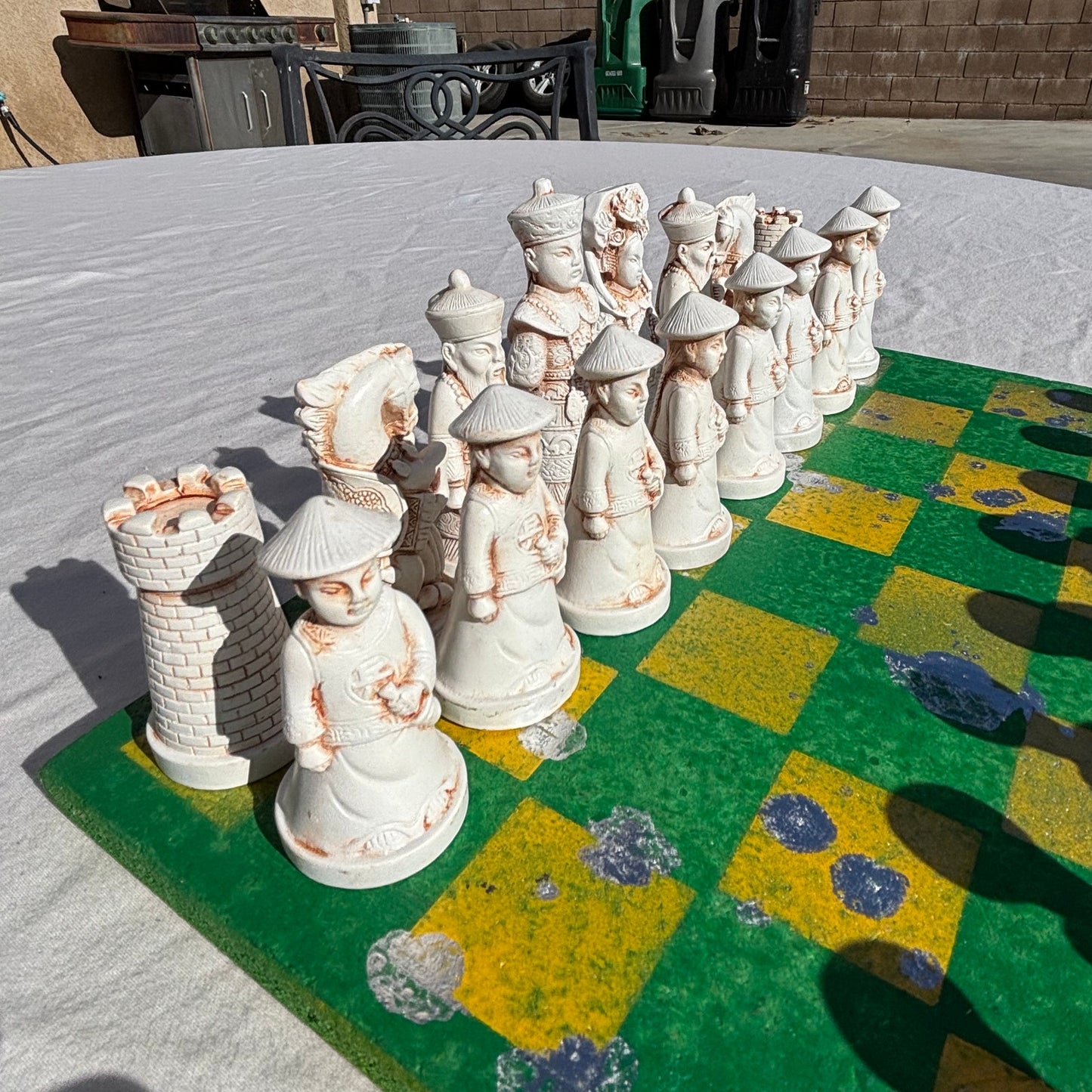 Green Bay Yellow Chrome Drip - Chinese Edition Chess Set