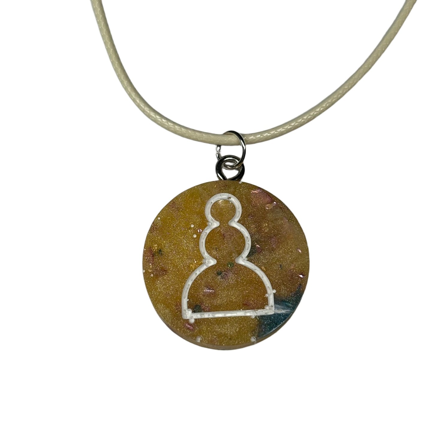 Royal Banana Pawn - Handmade Resin Chess Necklace