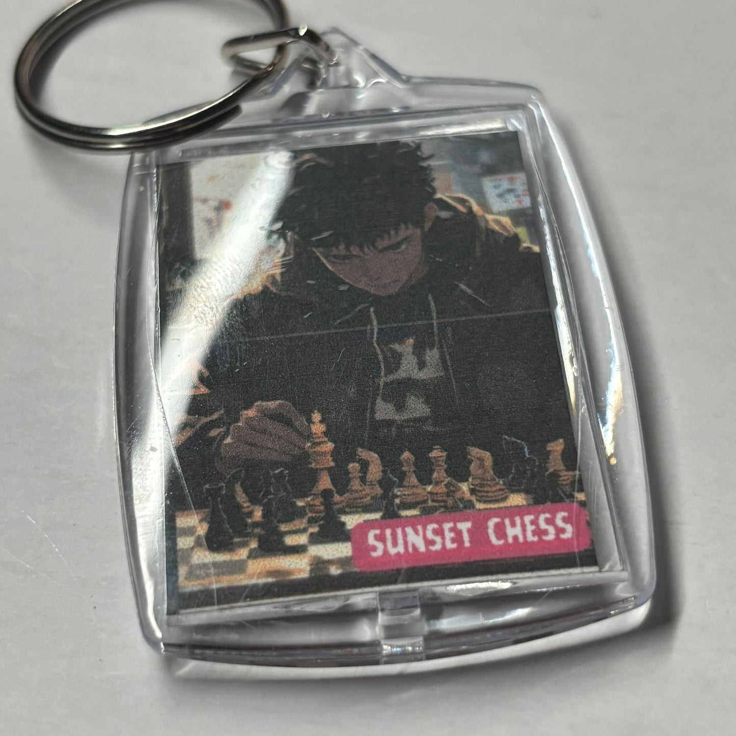 Young Games - Chess  Photo Keychain