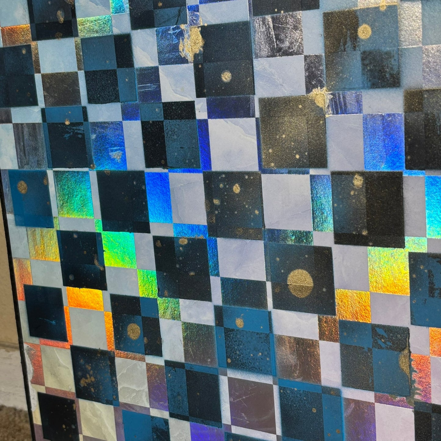 Chrome Shine Delusion - Scrapbook Chess Board