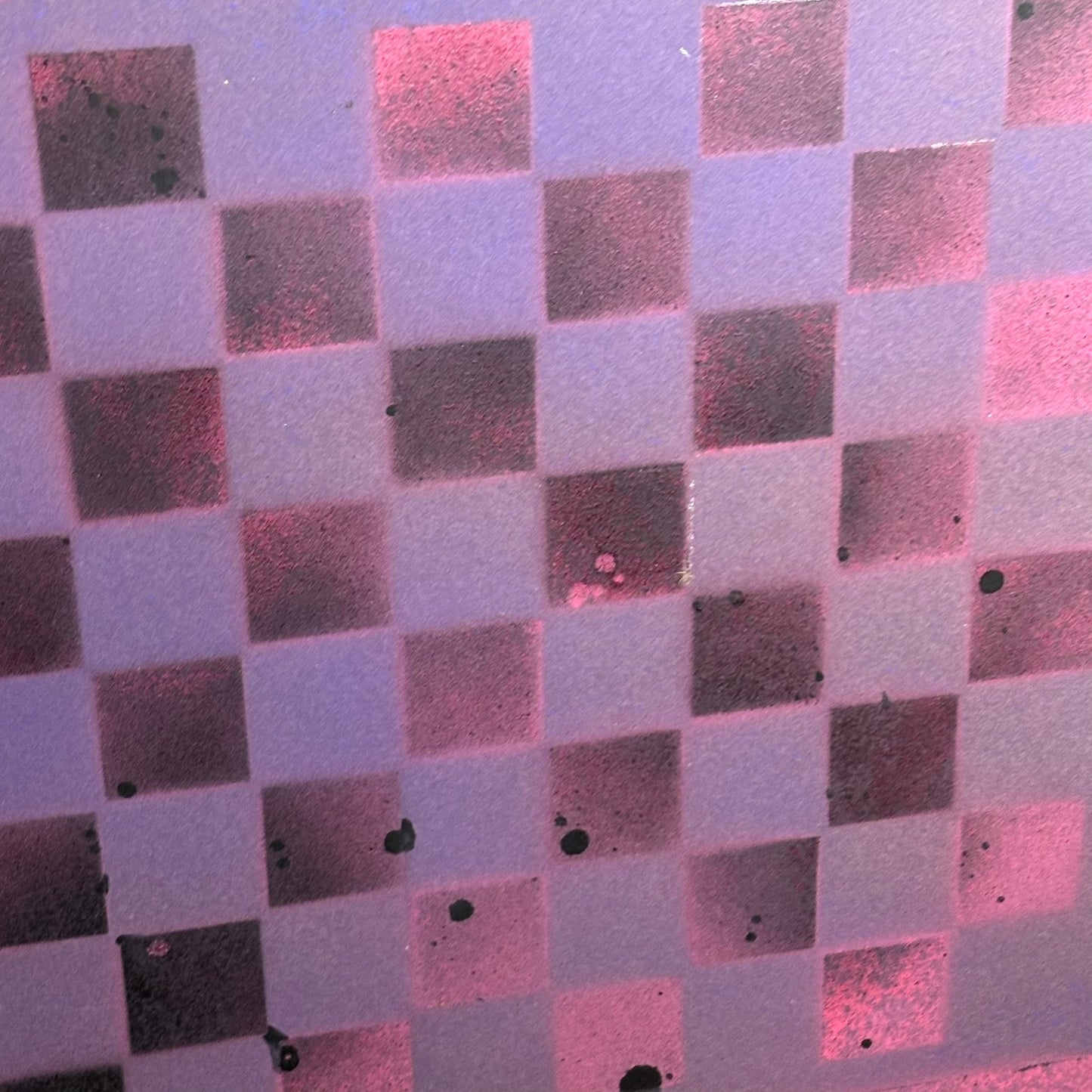 Toxic Pink - Painted Chess Board