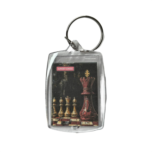 Blackboard - Chess  Photo Keychain