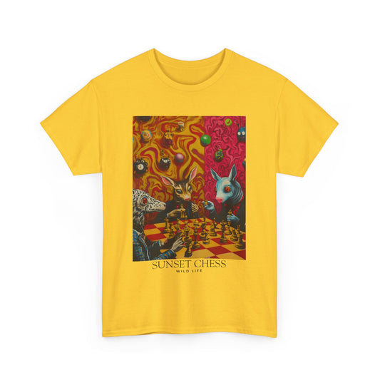 Cosmic Chess Confrontation - Yellow Tee Shirt