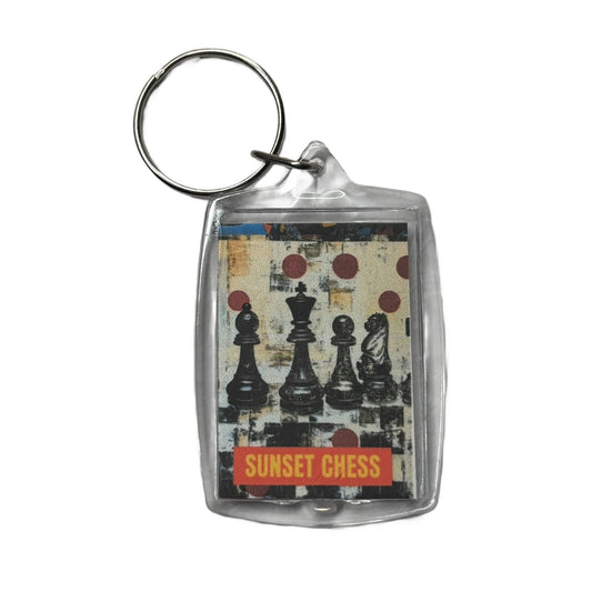 Simple Dots - Chess  Photo Keychain
